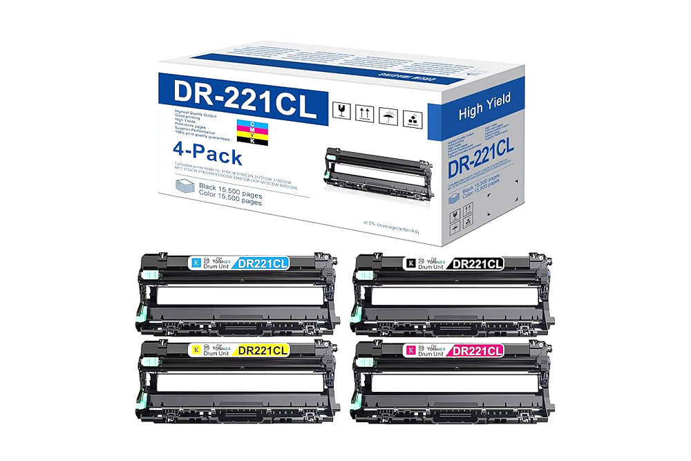 brotherdr221cldrumunitimage1 Zımba Telleri Sarf Malzemeleri BROTHER DR 221CL DRUM UNIT Orijinal teknosernet Zımba Teli