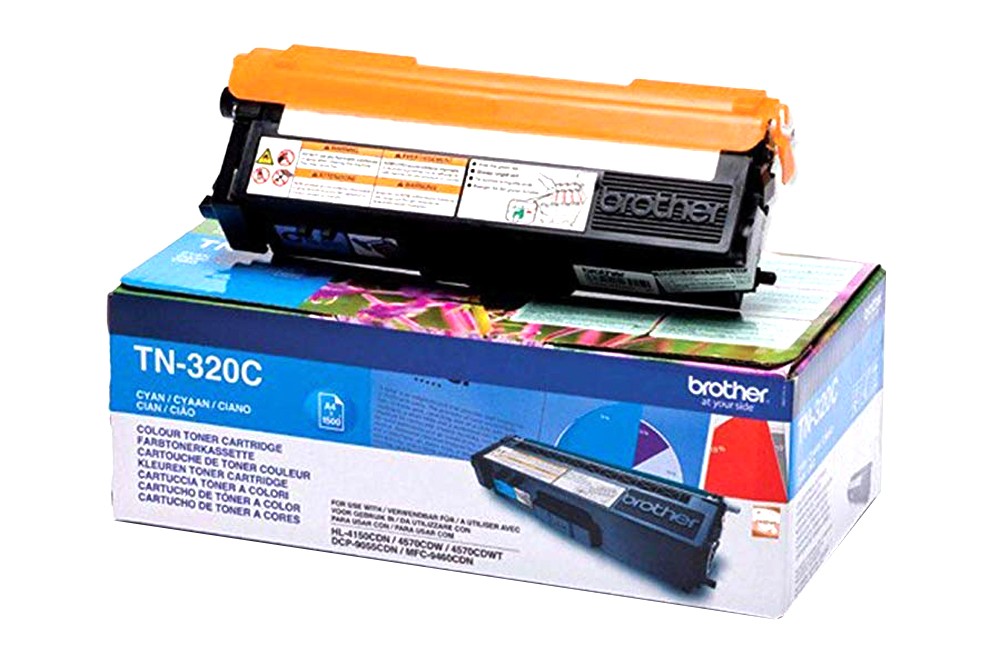 BROTHER TN-320C CYAN TONER CARTRIDGE Orijinal teknoser.net Zımba Teli