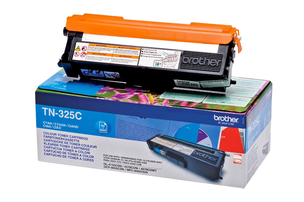BROTHER TN-325C CYAN TONER CARTRIDGE Orijinal teknoser.net Zımba Teli