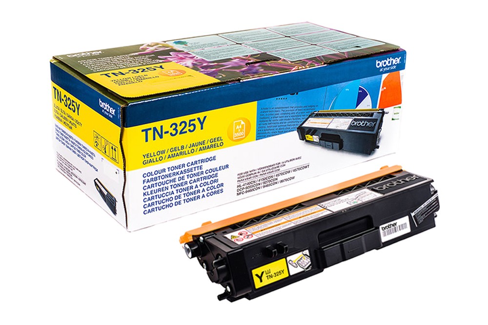 BROTHER TN-325Y YELLOW TONER CARTRIDGE Orijinal teknoser.net Zımba Teli