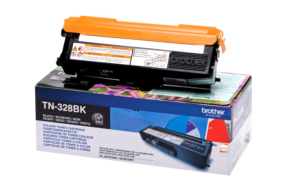 BROTHER TN-328BK BLACK TONER CARTRIDGE Orijinal teknoser.net Zımba Teli
